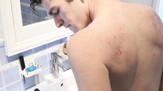 Stepdaddys big dick slips inside of stepsons tight lil hole