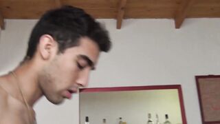 Skinny straight Latino barebacked hard in exchange for money