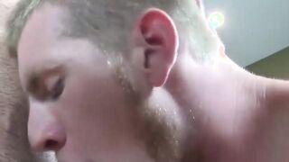 Tattooed jock dick sucked by naughty gay before cumshot