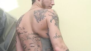 Seductive straight jock Blinx pumping his long dick