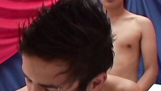 Young Latinos play with their cocks into big cum explosion
