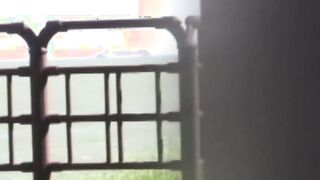 Mesmerizing Japanese peeing while watching ships in Puerto
