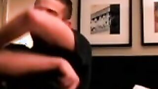 Naughty stud fucks blowup doll in masturbation solo