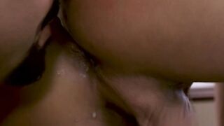 Huge tits Tgirl Brittney Kade assfucked by stepdad
