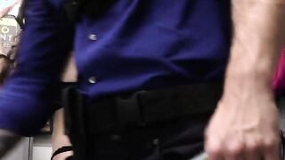 Fit busty housewife suspect blows officer