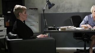 Lawyer anal fucks bound client with strapon cock