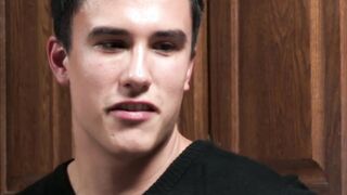Jock jerks off watching two fit guys fucking deep and raw