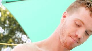 Ginger homo massages and rims youngster before raw sex