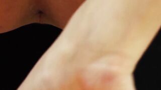 Ladyboy embeds Christmas tree before cumshot masturbation