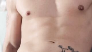 Handsome jock swallows and bounces on hard dick like a pro