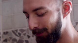 Buff studs make out and bang in the shower hardcore style