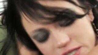 Adorable dark hair thin teenagers tiny boobs make porn casting
