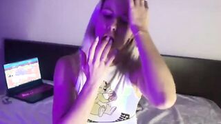 Russian Model Plays on Camera