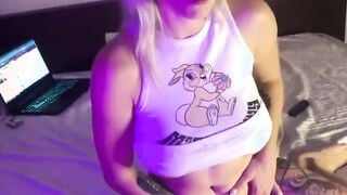 Russian Model Plays on Camera