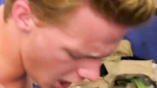 Mischievous boyscout Billy London wanks off during sans protection