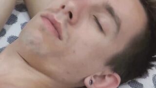Feet adoring homo attempts to screw his feet prior to stroking off