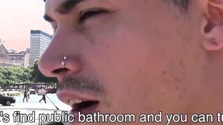 A Latino with tattoos played hard threesome with barebacks