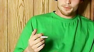 Chainsmoking handsome dude loves deep anal pounding