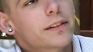 Seductive smoking twink embarks on a sexual journey