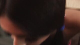 POV sucked by mind blowing bikini Latina hottie