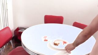 Stepsons bends over for handsome stepdads big fat meat pole