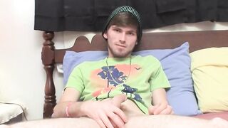 Chain pulling out his cock as Puppy seduces him for handjob