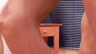 Slim young Latino analdrills his man and sprays him with cum