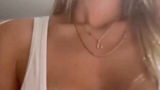First Person Sex Big Tit Blonde Sucks and Rides my Cock