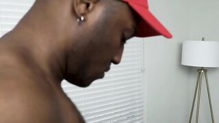 Twink stepson sucks black cock in daddy bareback 3way