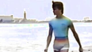 Exemplary gay pornography with attractive guys banging in the kitchen
