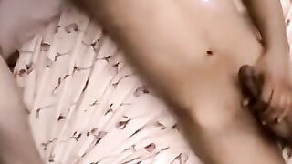 Good looking white dude shaves his cock for his friend