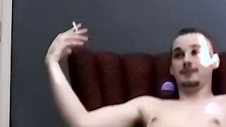 Good looking white dude shaves his cock for his friend