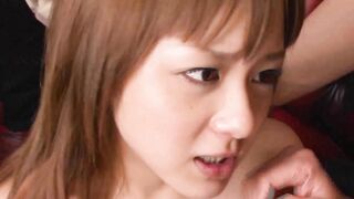 Thin japanese oriental eighteen got rough gang bang into unshaved snatch