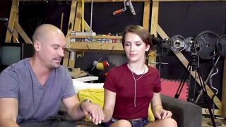 Cute Natalie Porkman suck dick and balls