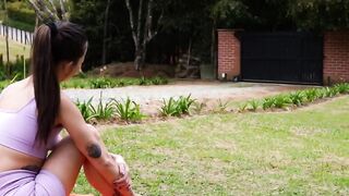 Fucking beautiful Latina Yogini after training