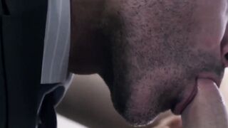 sexy jock Stretching Thyle Knoxxs ass by hanging his father bareback
