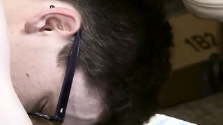 Seductive twink Cameron Hilander raw fucked after making out