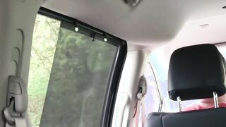Stepson getting without any protection hard by daddy inside the vehicle