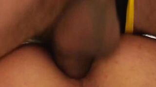 Provocative athletic supporter twink Luci Anfair screwed sans protection from behind