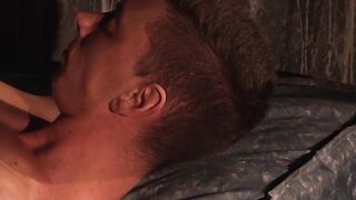 Sensual twink handjob session with a great cumshot