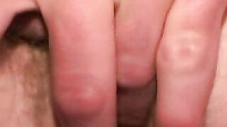 Thirsty mature stud fingered and jerking off hard