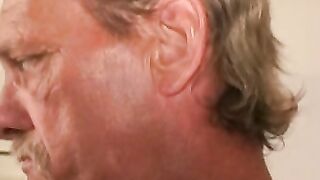 Amateur stud strokes his stiff dick and shoots a load of cum