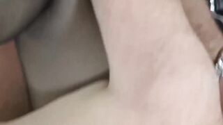 Grandma from the UK and her young girlfriend gangbang fucked