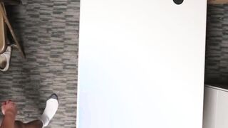 Hairy dicked Criminal Spreads Bare Cock For Hot cop