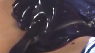 The Dyke succubus in latex Tiffany Taylor struts her stuff