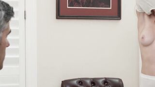 Mormon adolescent intrigues senior with hot body and pussy play