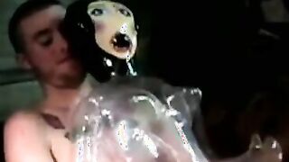 Balding boyfriend pounding tight bottom doggystyle