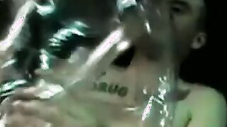 Balding boyfriend pounding tight bottom doggystyle