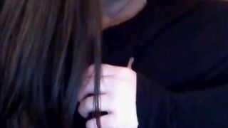 Nerdy Babe with a big ass having fun