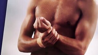 In his pajamas and a cumshot twink Benjamin Riley solo fucks dildo